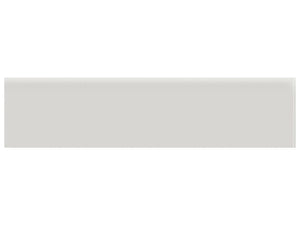 Anatolia Tile 2 X 8 Soho Halo Grey Matte Glazed Ceramic Bullnose 4002-0133-0 Halo Grey 2x8 Bullnose Matte - premium natural stone mosaic tile from Anatolia Tile, available at PoshHaus showroom in Keene, NH