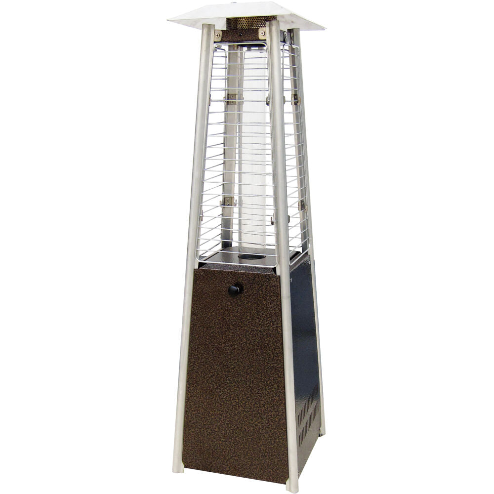 Hanover HAN0202HB Mini Pyramid Portable Table Top Patio Heater w/Square Base,Quartz tube