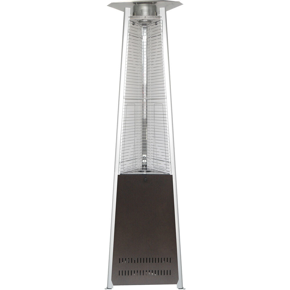 Hanover HANHT103BR Triangle Patio Heater, 7.5' Tall, Propane Flame Glass, 42,000 BTU