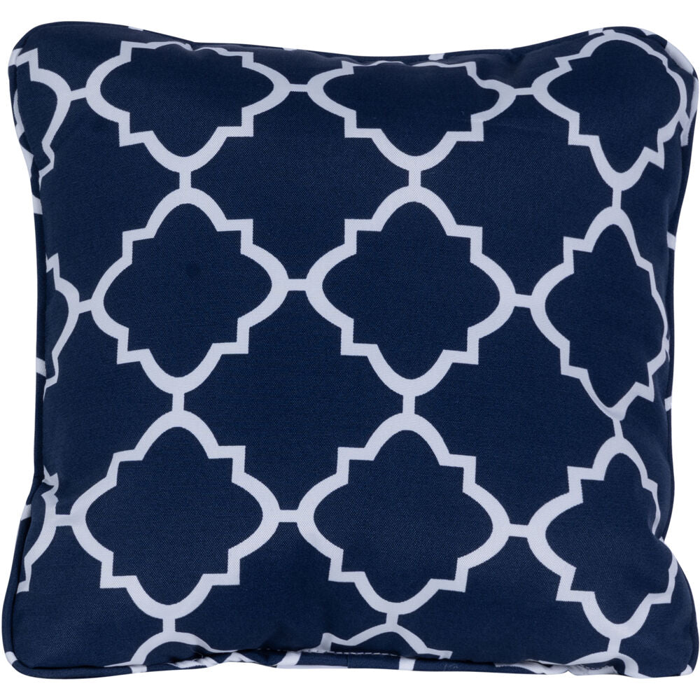 Hanover HANTPLATT-NVY Hanover Toss Pillow Lattice Pattern