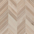 Havenwood beige chevron 12X15 glazed porcelain mesh mounted mosaic tile NHAVBEICHE12X15 product shot multiple tiles angle view