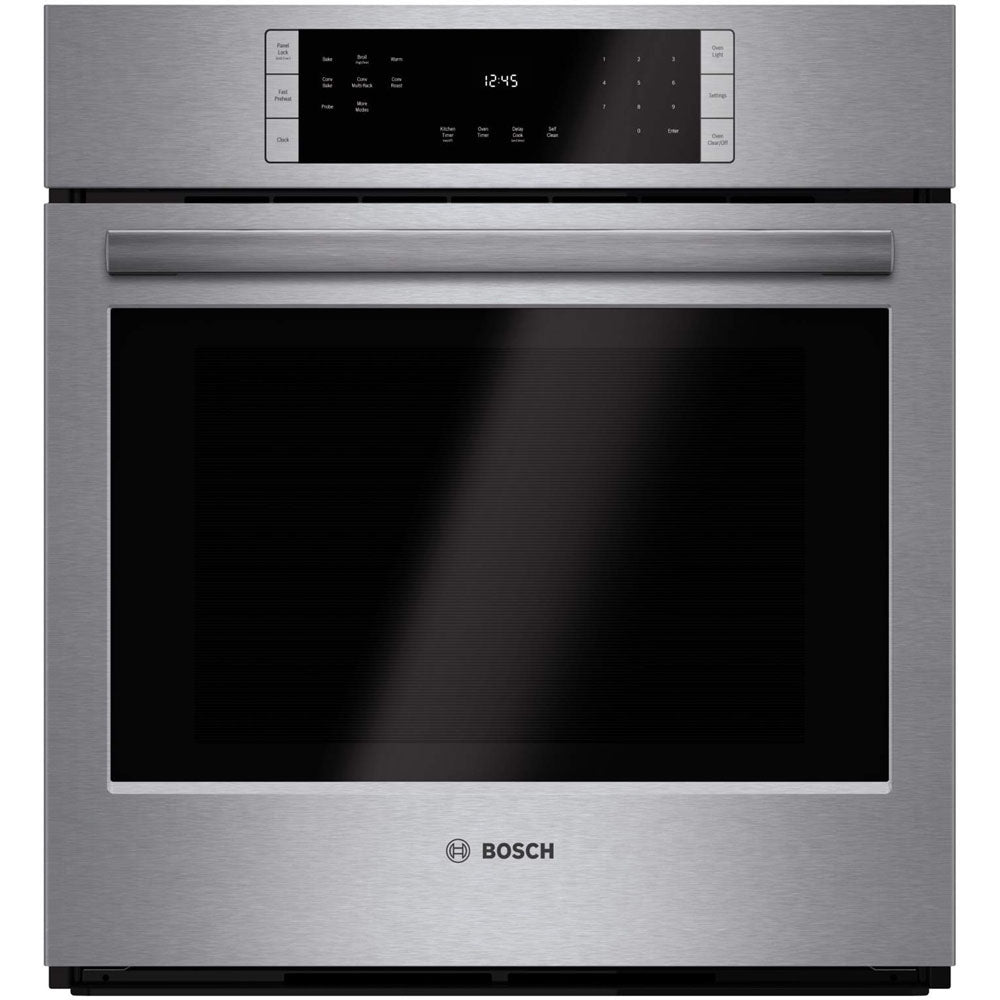 Bosch HBN8451UC 800 Series, 27", Single Wall Oven, SS,  EU Convection, Touch Control