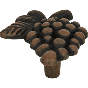 Atlas Homewares Vineyard Grapes Knob 2 Inch Rust