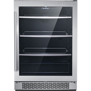 Hanover HBV60101-5SS The Vault 24" Bev Ctr/Refr, 172 Can, Touch, Single Zone, Reversible