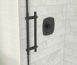 MAAX 137420-900-340-000 Odyssey SC 57-59 ½ x 78in. 8 mm Sliding Shower Door for Alcove Installation with Clear glass in Matte Black