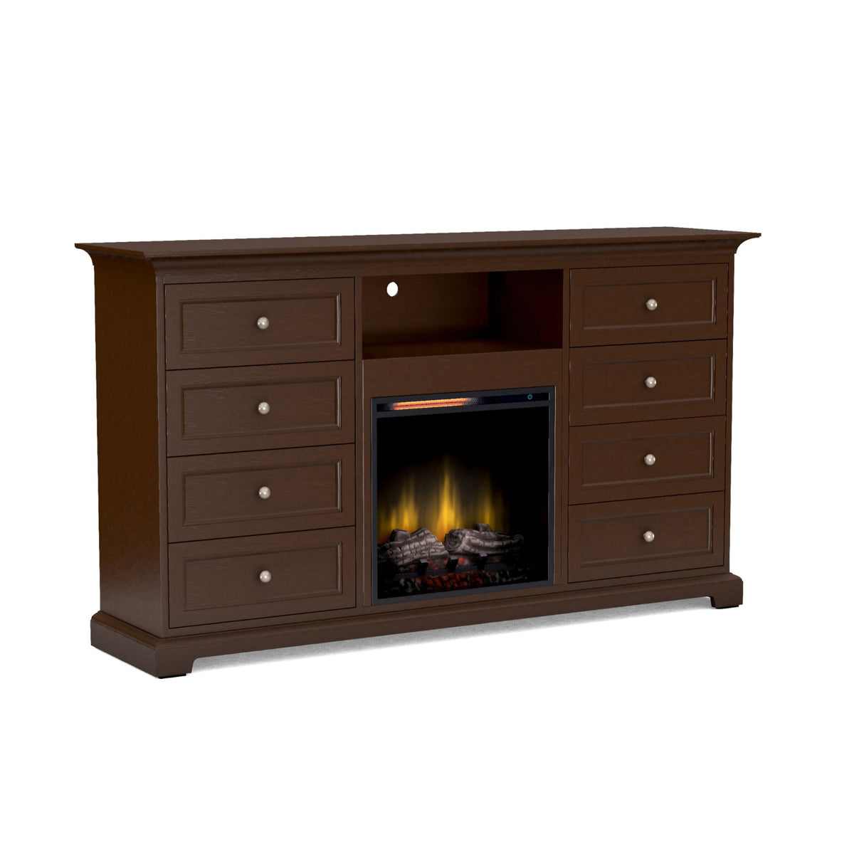 Howard Miller 72" Wide / 41" Extra Tall Fireplace Console FT72F