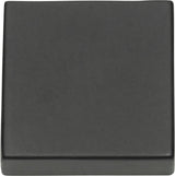 Atlas Homewares Thin Square Knob 1 1/4 Inch Matte Black