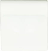 Atlas Homewares Round Rail Knob 1 1/8 Inch High White Gloss