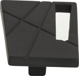 Atlas Homewares Modernist Left Knob 1 3/4 Inch Matte Black