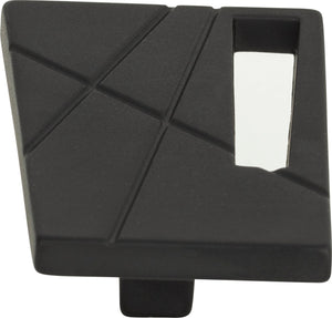 Atlas Homewares Modernist Left Knob 1 3/4 Inch Matte Black