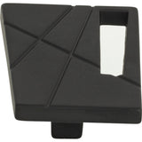 Atlas Homewares Modernist Left Knob 1 3/4 Inch Matte Black