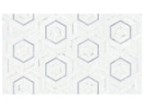 Anatolia Tile Utopio Hexo Dove Honed Natural Stone Waterjet Mosaic 5001-0392-0 Hexo Dove - premium natural stone mosaic tile from Anatolia Tile, available at PoshHaus showroom in Keene, NH