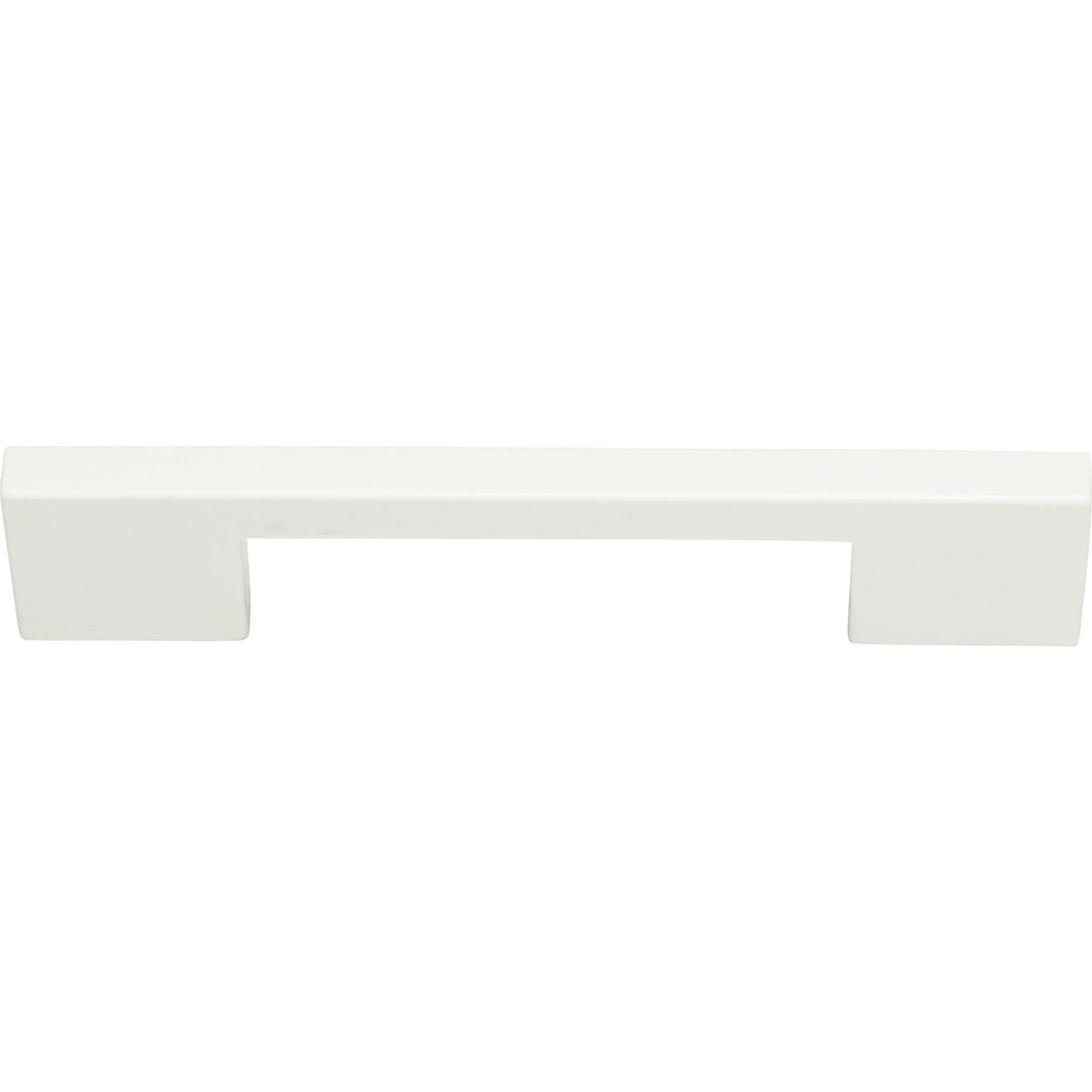 Atlas Homewares Thin Square Pull 5 1/16 Inch (c-c) High White Gloss