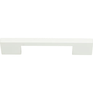 Atlas Homewares Thin Square Pull 5 1/16 Inch (c-c) High White Gloss