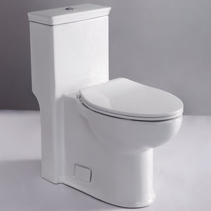 EAGO TB377 ADA Compliant One Piece Single Flush Toilet