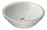 ANZZI LS-AZ313 Cliffs of Dover Natural Stone Vessel Sink in White Marble