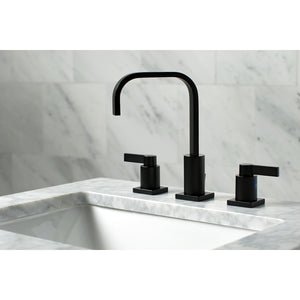Fauceture FSC8960NDL NuvoFusion Widespread Bathroom Faucet, Matte Black