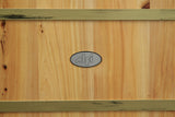 ALFI brand AB1136 61" Free Standing Cedar Wooden Bathtub with Chrome Tub Filler