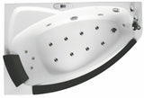 EAGO AM198ETL-R 5 ft Clear Rounded Right Corner Acrylic Whirlpool Bathtub