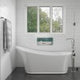 ALFI brand 24 x 12 Polished Stainless Steel Horizontal Single Shelf Bath Shower Niche