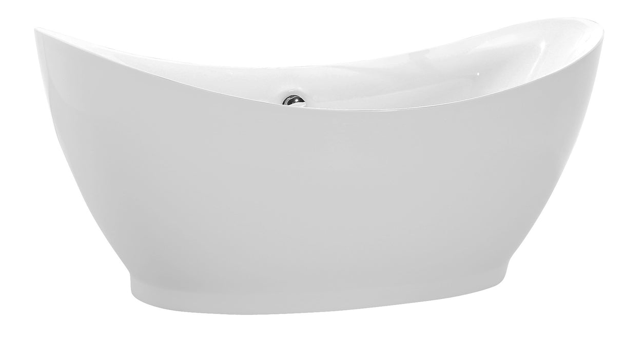 ANZZI FT-AZ091 Reginald Series 5.67 ft. Freestanding Bathtub in White