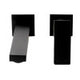 Black Matte Single Lever Wallmount Bathroom Faucet