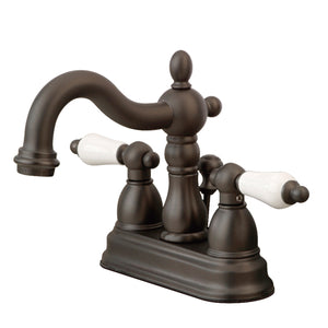 Kingston Brass KB1605PL Heritage 4 in. Centerset Bathroom Faucet, Oil Rubbed Bronze