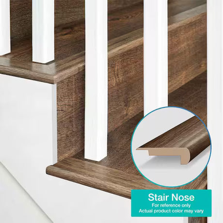 CALI Ginger Spice Oak Stair Nosing Flush 7603000326 74 26/32 x 2 28/32 x 24/32