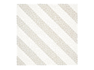 Cabana Horizon Axis - Patterned Pebble Tumbled Marble Mosaic 1 Sheet = Sqft