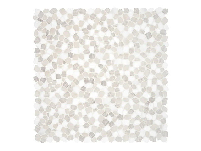 Anatolia Cabana Horizon Blend Pebble Tumbled Marble Mosaic - 1 Sheet = 1 Sqft 5001-0454-0 Horizon Blend - premium natural stone mosaic tile from Anatolia Tile, available at PoshHaus showroom in Keene, NH