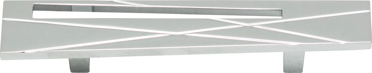 Atlas Homewares Modernist Left Pull 3 Inch (c-c) Polished Chrome