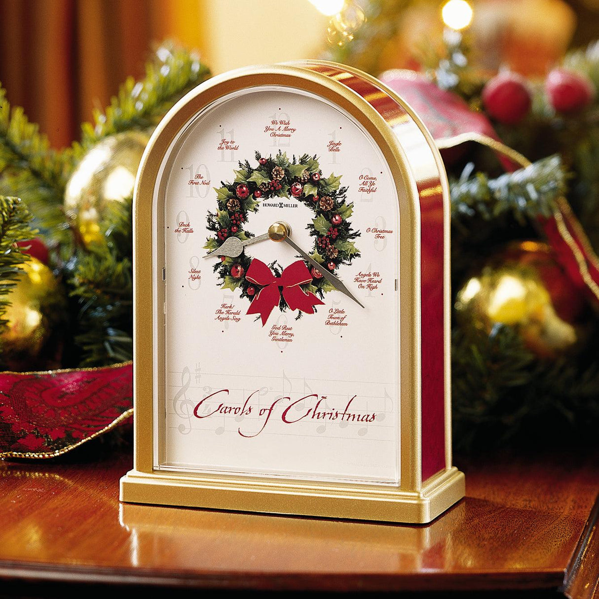 Howard Miller Carols Of Christmas II Tabletop Clock 645424