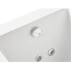 EAGO AM154ETL-L6 6 ft Acrylic White Rectangular Whirlpool Bathtub w Fixtures