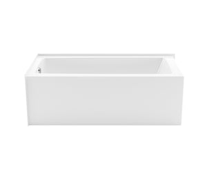 MAAX 106812-000-002-102 Mackenzie Corner 6030 AFR AcrylX Corner Right-Hand Drain Bathtub in White