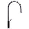 ALFI brand AB2028-PSS Solid Polished Stainless Steel Single Hole Pull Down Kitchen Faucet