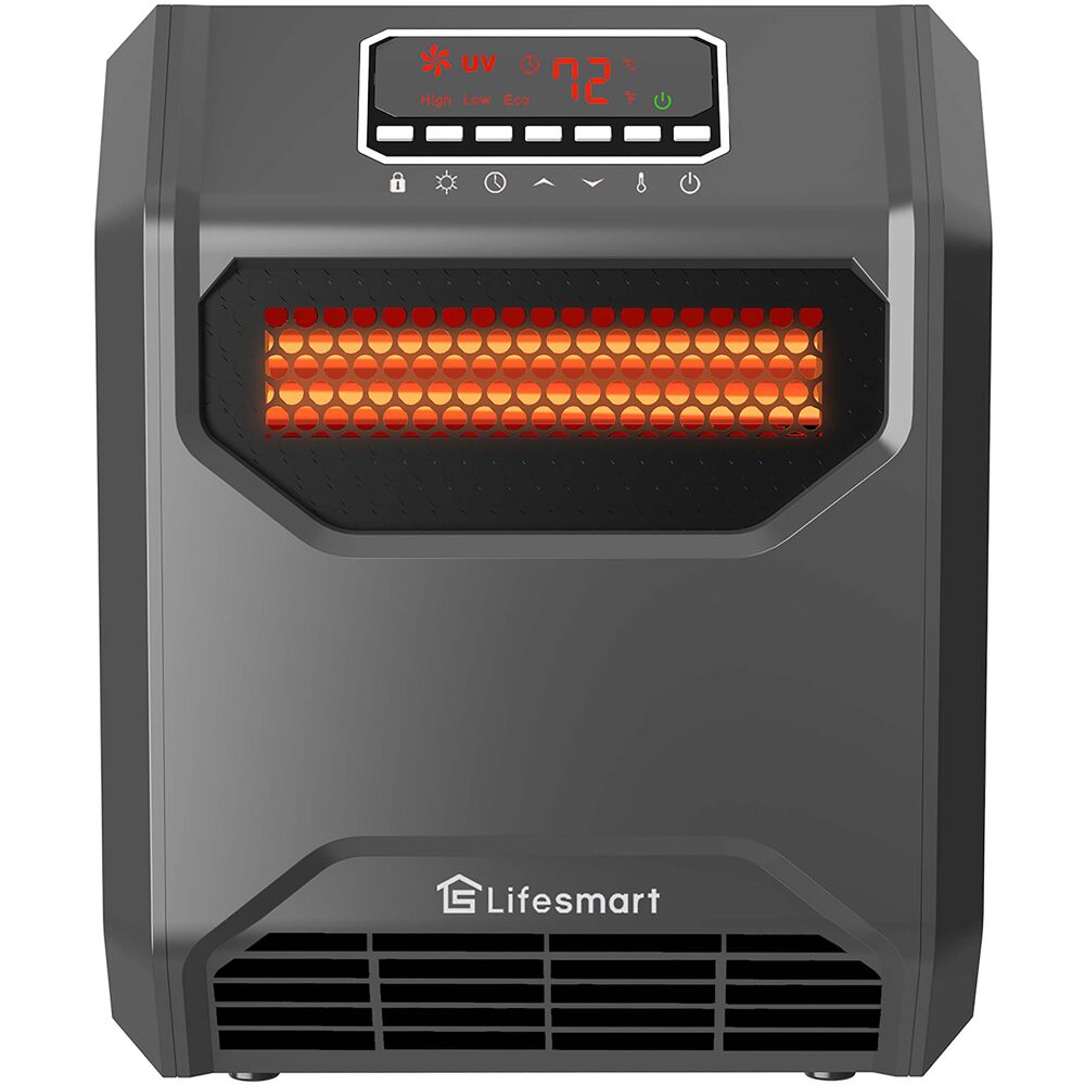 LifeSmart HT1269UV 6-element Infrared Heater with Front Intake Vent and UV Light
