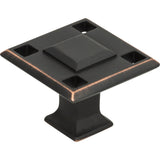 Atlas Homewares Modern Craftsman Square Knob 1 5/16 Inch Venetian Bronze