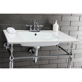 Kingston Brass KB1601AL Heritage 4 in. Centerset Bathroom Faucet, Polished Chrome
