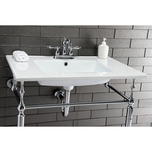 Kingston Brass KB1601AL Heritage 4 in. Centerset Bathroom Faucet, Polished Chrome