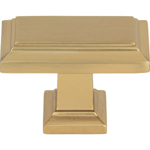 Atlas Homewares Sutton Place Rectangle Knob 1 7/16 Inch Champagne