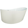 EAGO AM2130  66" Round Free Standing Acrylic Air Bubble Bathtub
