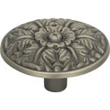 Atlas Homewares Hammered Medallion Knob 1 1/2 Inch Pewter