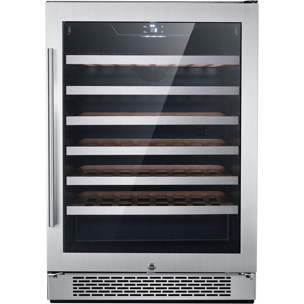 Hanover HWC60301-1SSL Library Series 24" 54-Bottle Wine Cooler, Touch, Single Zone, Locking