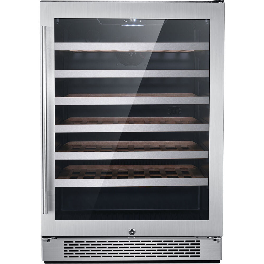 Hanover HWC60301-4SSL Studio Series 24" 54-Bottle Wine Cooler, Touch, Single Zone, Locking