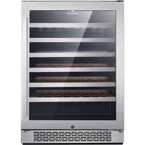Hanover HWC60301-6SSL Luxury Series 24" 54-Bottle Wine Cooler, Touch, Single Zone, Locking