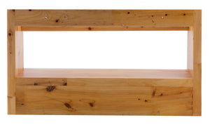 ALFI brand AB5508 18" Wall Mounted Wooden Shelf & Hooks Bathroom Accessory