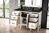 Addison 48" Single Vanity, Glossy White, w/ 3 CM Phantome Eclos Top