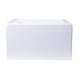 ALFI brand AB2418ARCH-W  24" White Arched Apron Thick Wall Fireclay Single Bowl Farm Sink