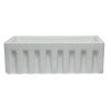 ALFI brand AB3018HS-W 30 inch White Reversible Smooth / Fluted Single Bowl Fireclay Farm Sink