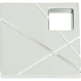 Atlas Homewares Modernist Right Square Knob 1 1/2 Inch Polished Chrome
